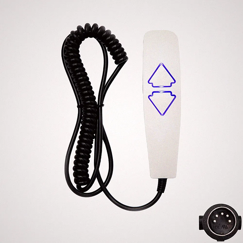 Power Recliner Lift Chairs Remote 2 Button 5 Pin Hand Control with USB Bluelight