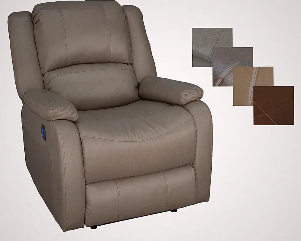 RecPro Charles 30" Powered Zero Wall Recliner Wall Hugger Chair RV Furniture